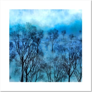 Trees - from the Blue Phase by artist J.M Posters and Art